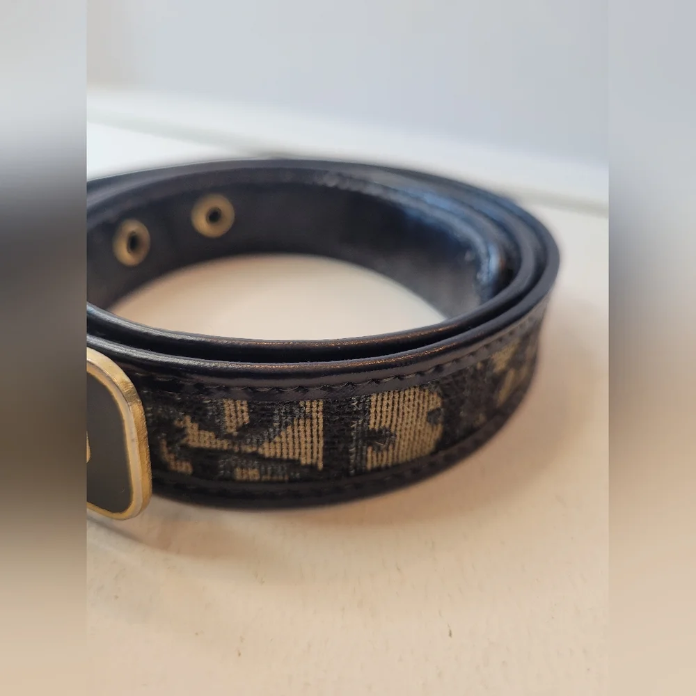 Vintage Christian Dior CD Monogram Belt